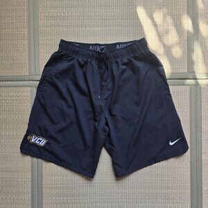 Nike VCU Rams Dri-Fit Running Shorts Men's Large Gray Elastic Drawstring